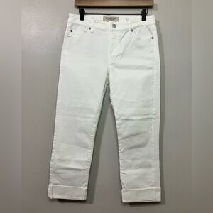 Liverpool Jeans Women’s 4/27 Bright White Crop Stretch EUC